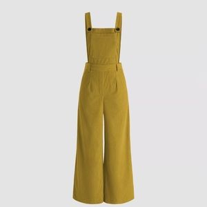 CIDER Yellow Corduroy Jumpsuit